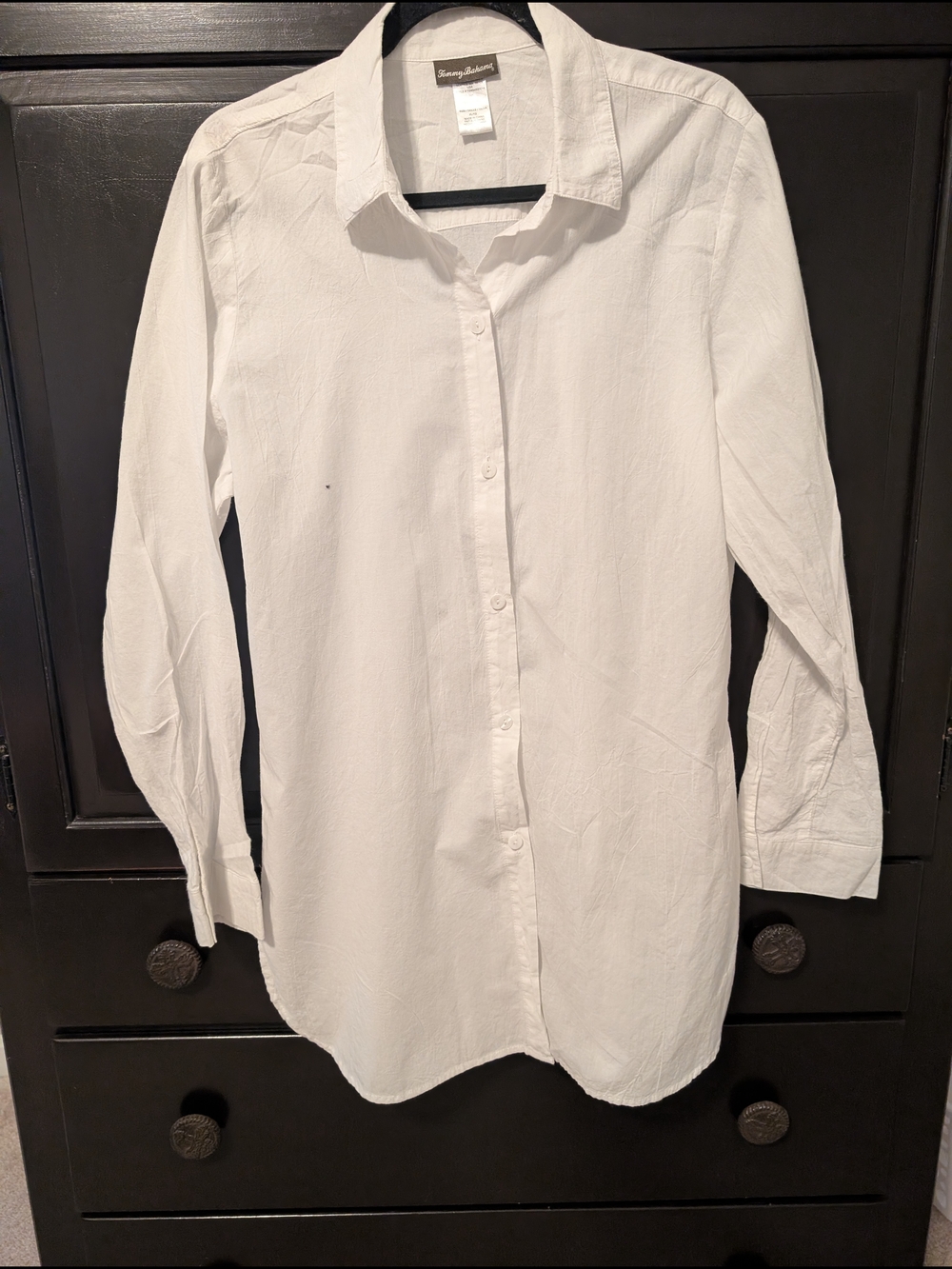 Tommy Bahama White Long-Sleeve Button-Up Shirt